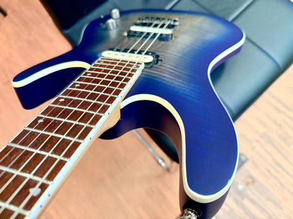 🔥 2023 🔥 Cort KX300 Electric Guitar~ Open Pore Cobalt Blue Burst~ EMG Pickups!