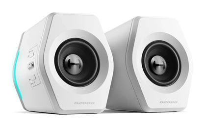 Edifier G2000 Bluetooth 2.0 Gaming Speakers With RGB Lighting - White - CM-G2000/WHT