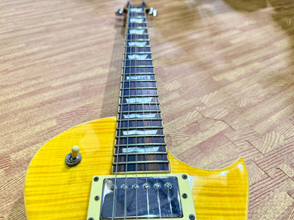 2015 ESP LTD EC-256 FM Lemon Drop~ Flamed Maple Electric Guitar~ Rosewood