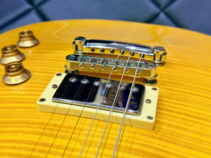 2015 ESP LTD EC-256 FM Lemon Drop~ Flamed Maple Electric Guitar~ Rosewood