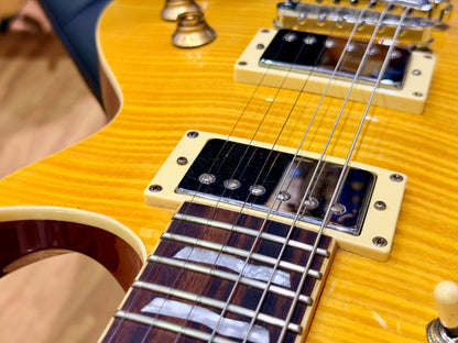 2015 ESP LTD EC-256 FM Lemon Drop~ Flamed Maple Electric Guitar~ Rosewood