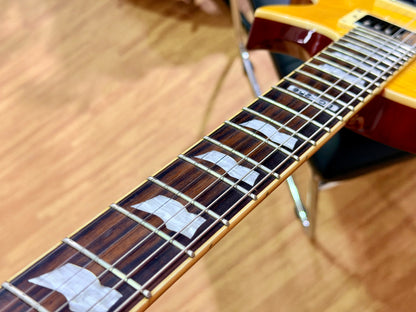 2015 ESP LTD EC-256 FM Lemon Drop~ Flamed Maple Electric Guitar~ Rosewood