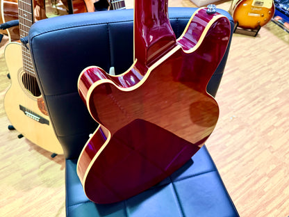 Fret King Elise Custom Cherry Red~ Semi Hollow Electric Guitar~ Vibrato~ B Stock