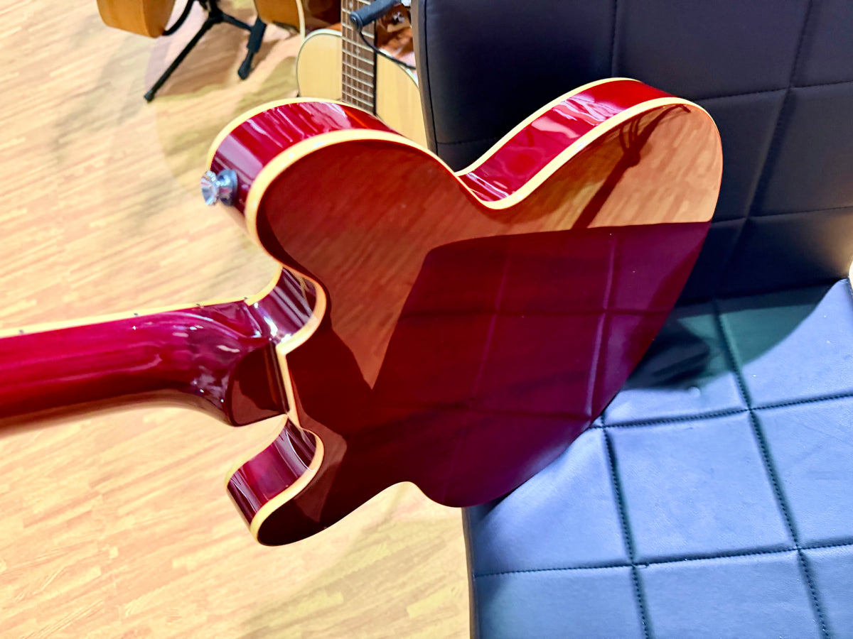 Fret King Elise Custom Cherry Red~ Semi Hollow Electric Guitar~ Vibrato~ B Stock