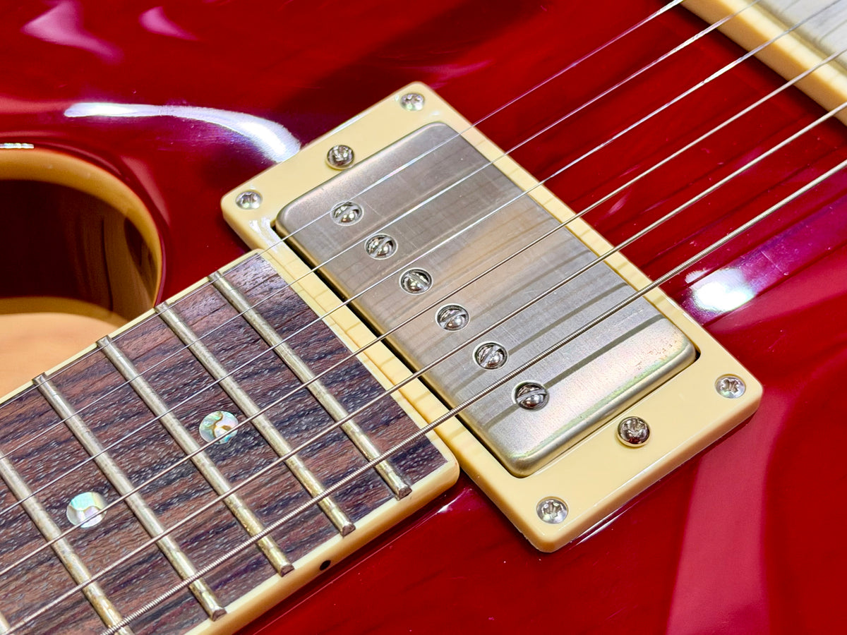 Fret King Elise Custom Cherry Red~ Semi Hollow Electric Guitar~ Vibrato~ B Stock