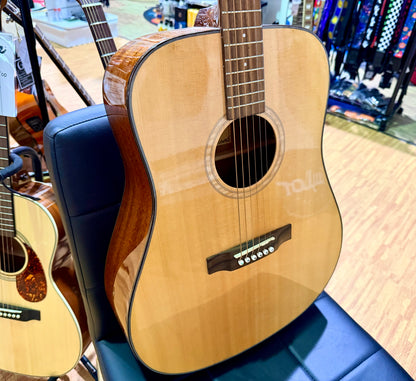 Vintage DM-A Dreadnought Acoustic Guitar Natural~ B Stock~ New Strings & Setup