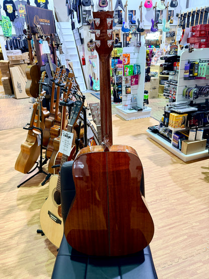 Vintage DM-A Dreadnought Acoustic Guitar Natural~ B Stock~ New Strings & Setup