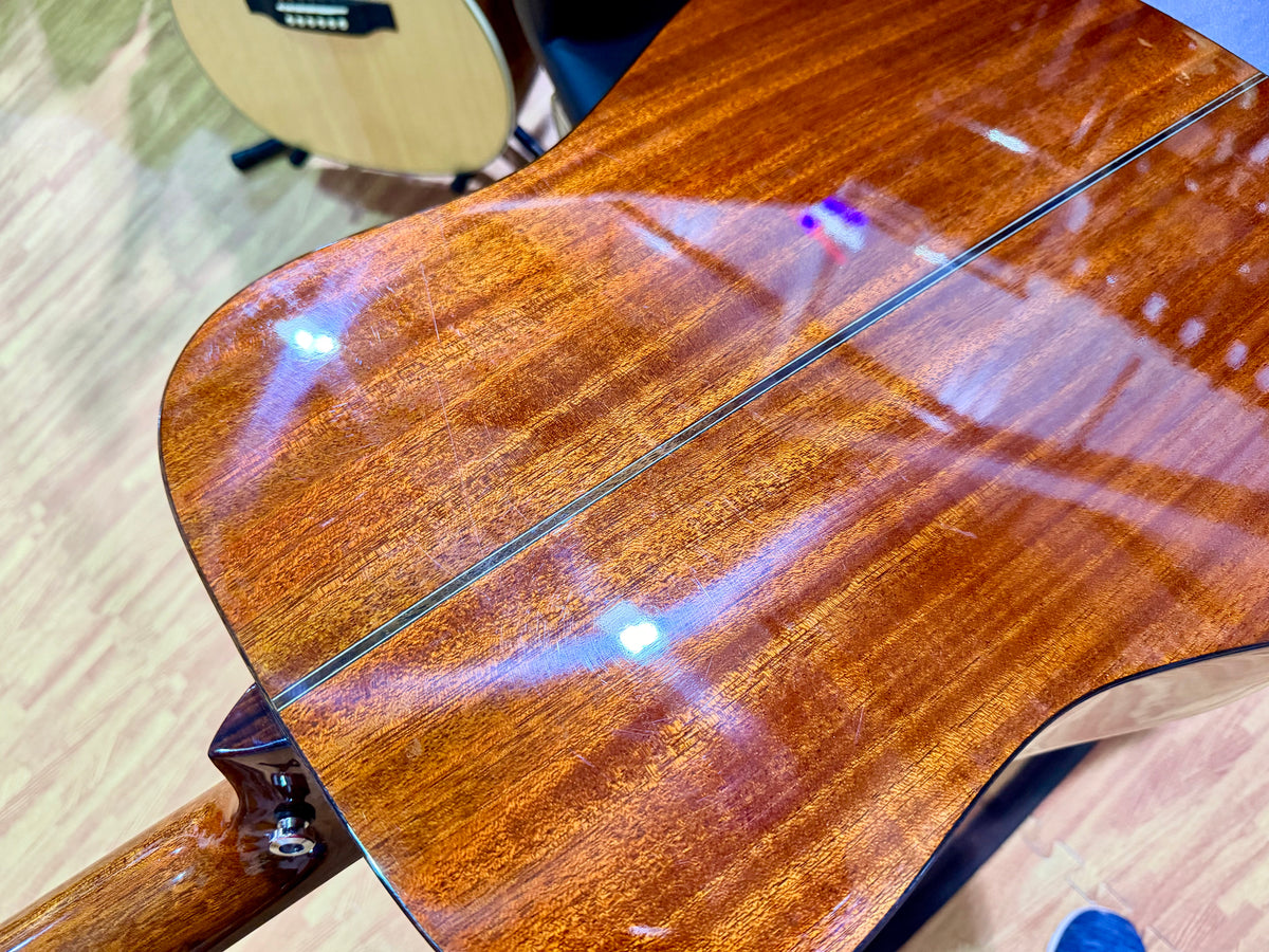 Vintage DM-A Dreadnought Acoustic Guitar Natural~ B Stock~ New Strings & Setup