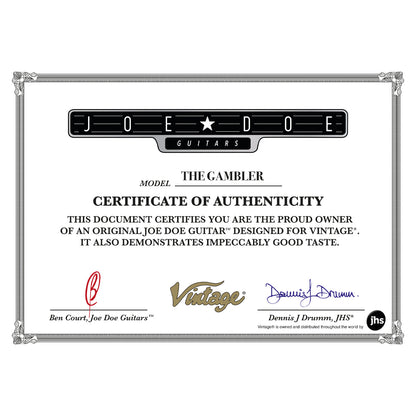 Joe Doe 'Gambler' Electric Guitar by Vintage