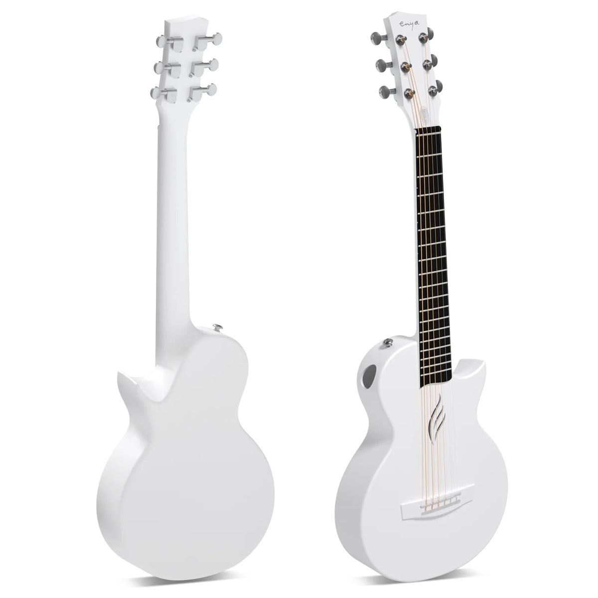 Enya Nova Go Mini 1/4 Size White Travel Acoustic Guitar