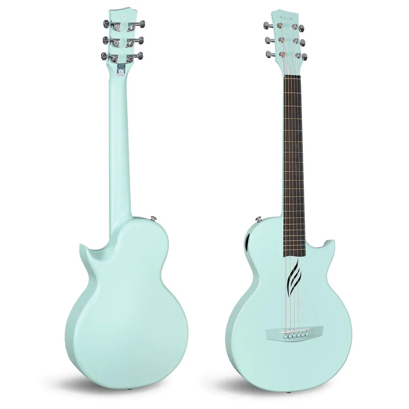 Enya Nova Go Blue Carbon Fibre 1/2 Size Travel Acoustic Guitar
