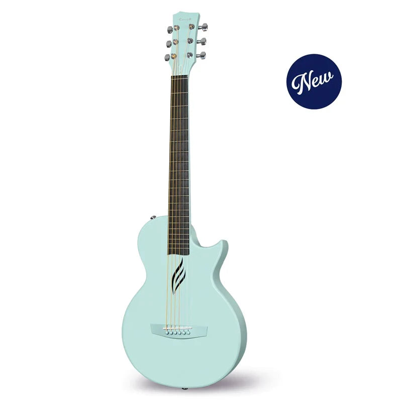 Enya Nova Go Blue Carbon Fibre 1/2 Size Travel Acoustic Guitar