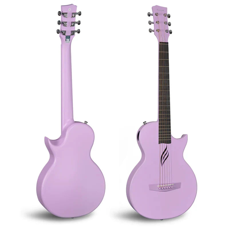 Enya Nova Go Purple Carbon Fibre 1/2 Size Travel Acoustic Guitar