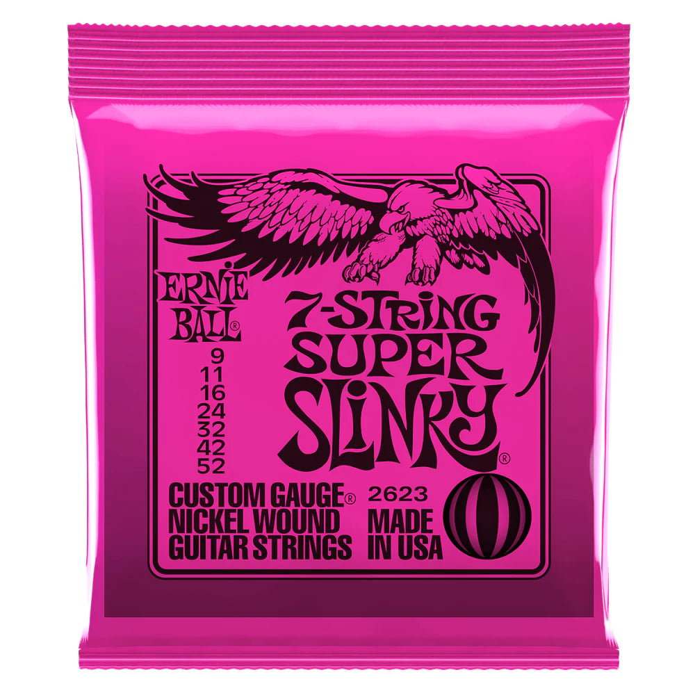 Ernie Ball 7-String Super Slinky 9-52 Electric Guitar Strings