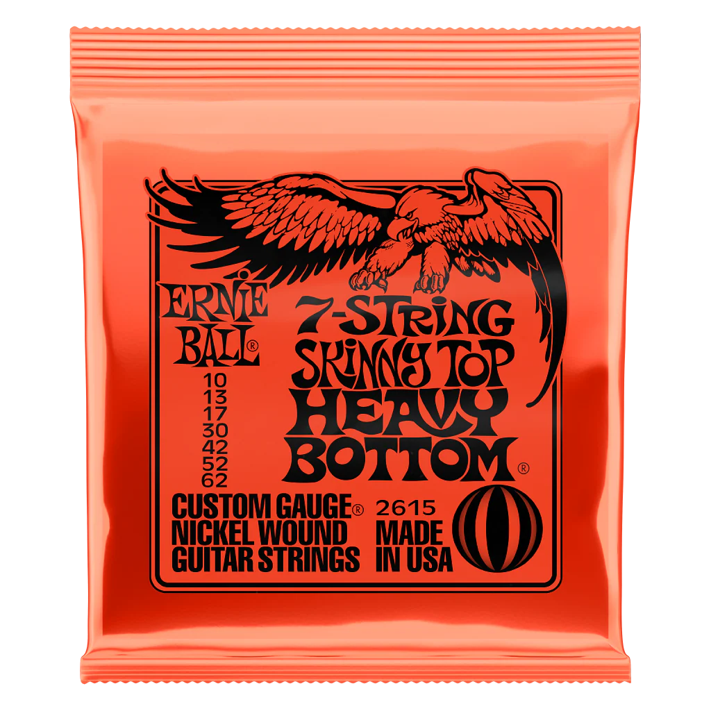 Ernie Ball Skinny Top Heavy Bottom 7-String Slinky 10-62 Guitar Strings
