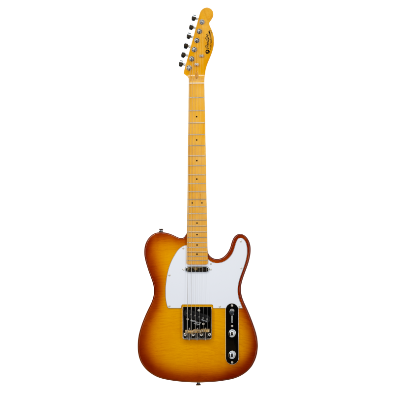 Prodipe TC90 ALDER Flame Top Honey Burst Electric Guitar
