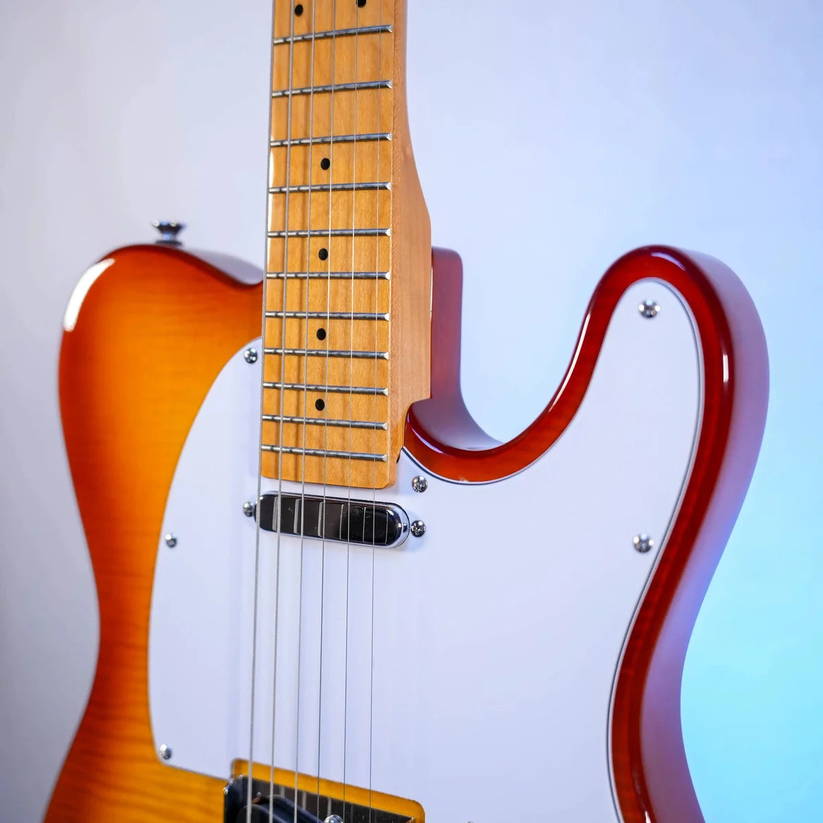 Prodipe TC90 ALDER Flame Top Honey Burst Electric Guitar