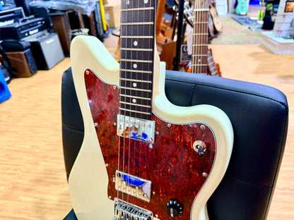 Vintage V50 Coaster Electric Guitar~ Vintage White~ Jazzmaster Style~ B Stock