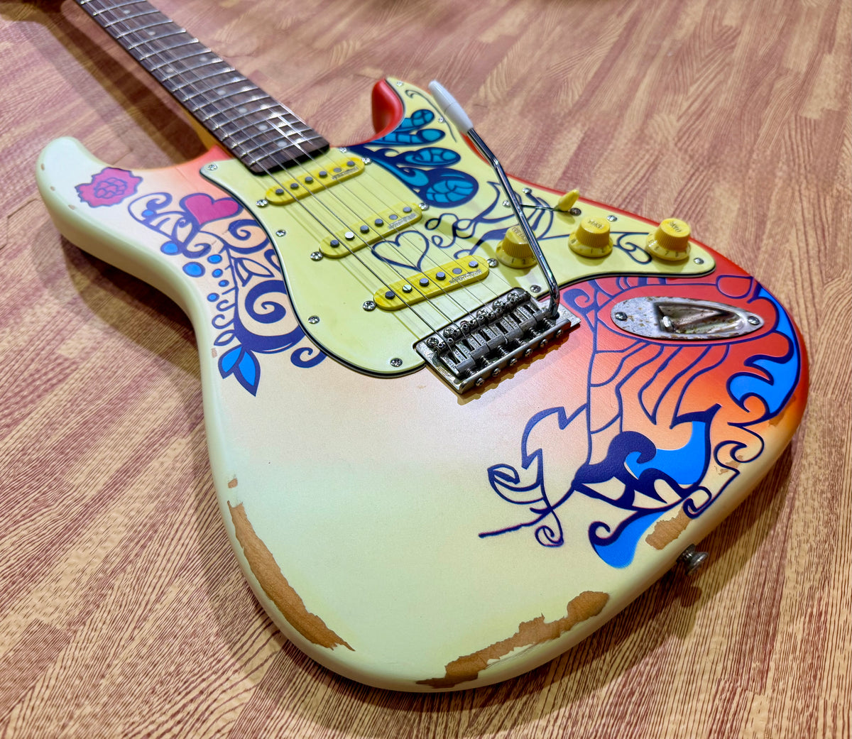 Vintage V6 Thomas Blug Summer of Love Stratocaster~ V6MRHDX Signature Guitar NEW