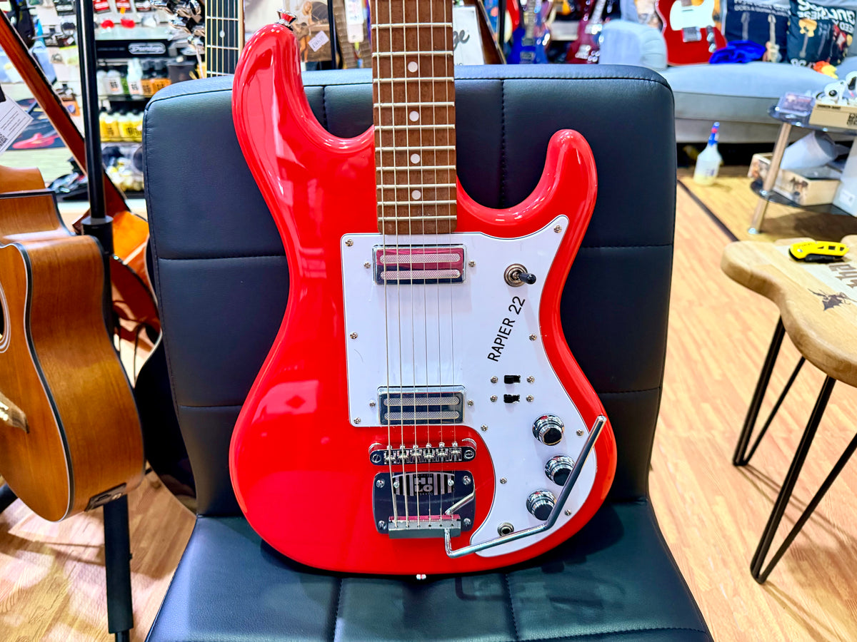 Rapier 22 Fiesta Red Electric Guitar Ex Demo Alan Entwistle Clearance