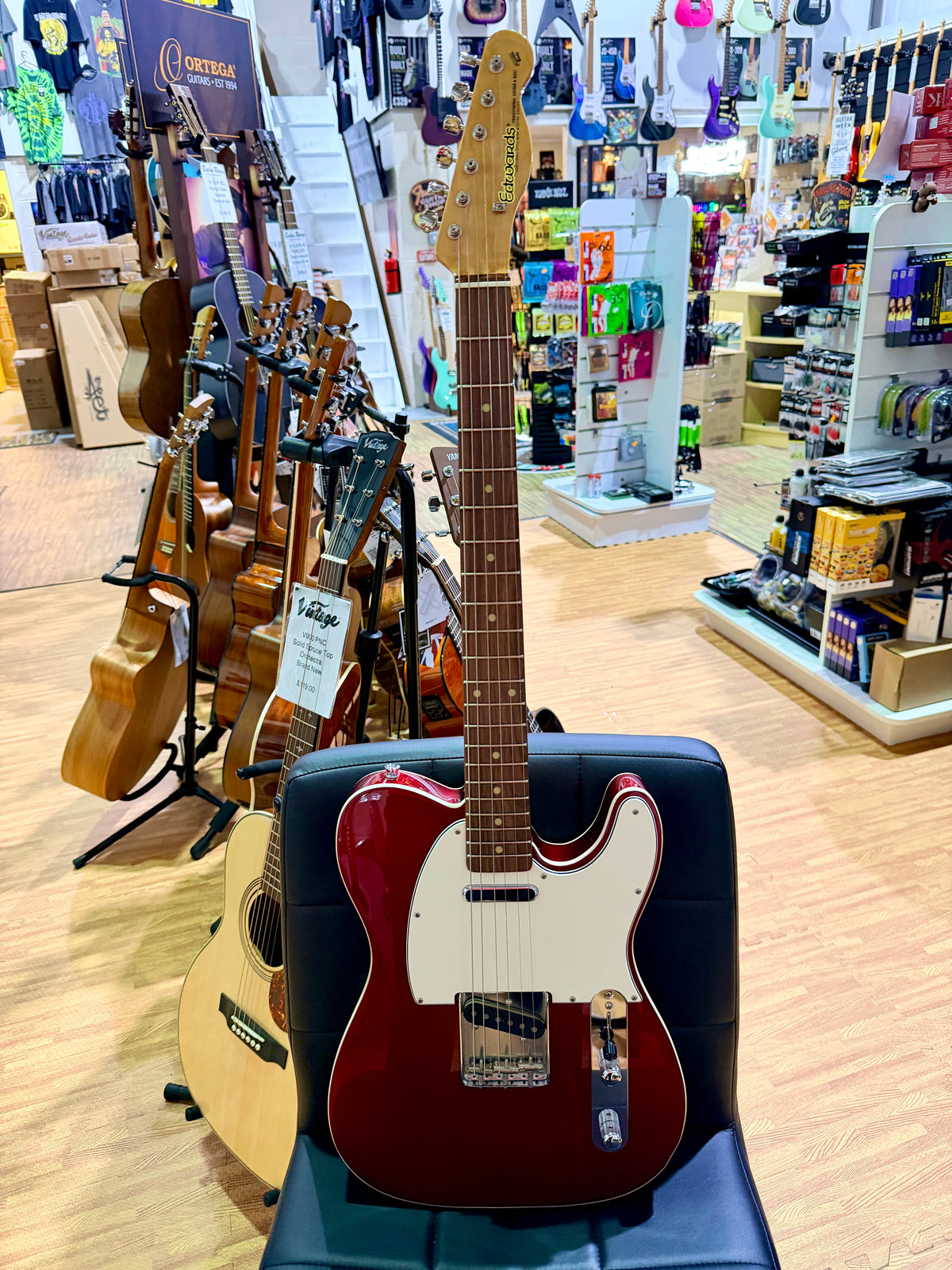2022 Edwards E-TE-CTM Telecaster Custom~ Candy Apple Red~ Japan Import ESP Tele