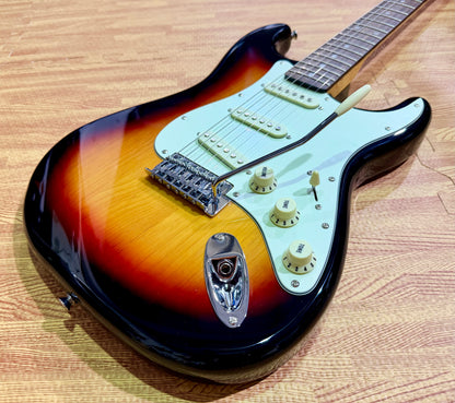 SX SST62+ 3-Tone Sunburst ST Electric Guitar~ Gig Bag~ Stratocaster Style NEW
