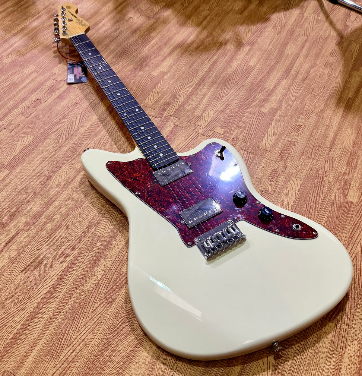 Vintage V50 Coaster Electric Guitar~ Vintage White~ Jazzmaster Style~ B Stock