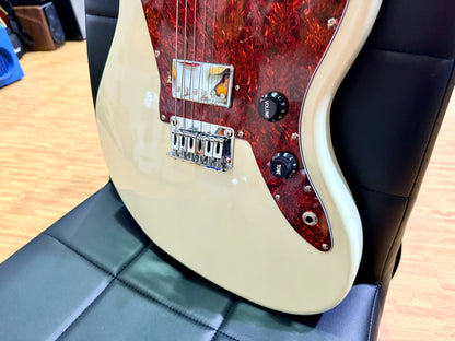 Vintage V50 Coaster Electric Guitar~ Vintage White~ Jazzmaster Style~ B Stock