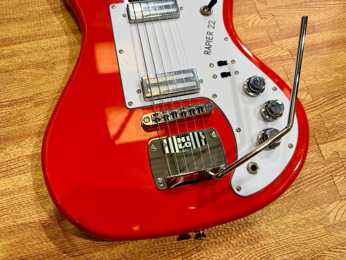 Rapier 22 Fiesta Red Electric Guitar Ex Demo Alan Entwistle Clearance