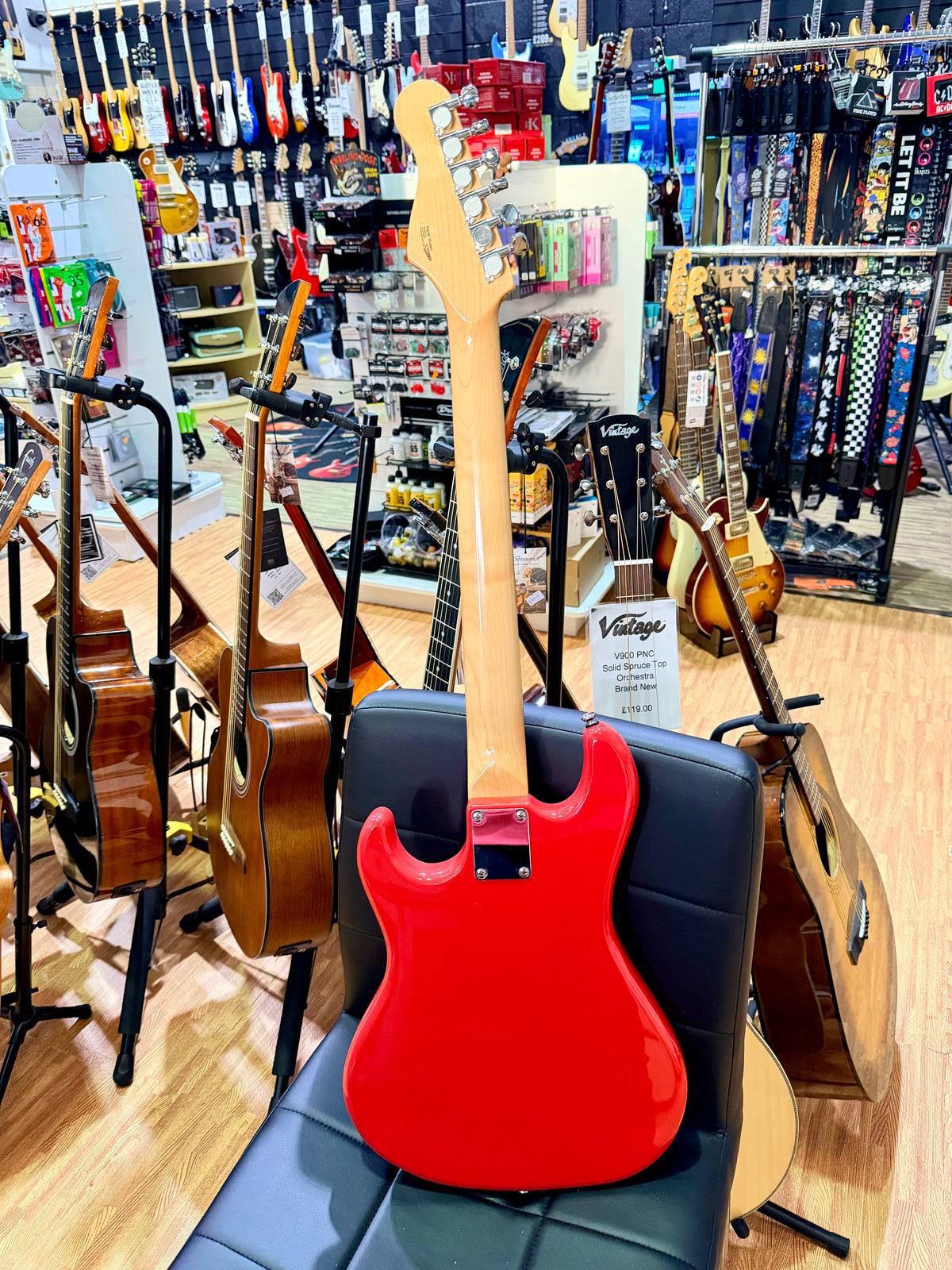 Rapier 22 Fiesta Red Electric Guitar Ex Demo Alan Entwistle Clearance