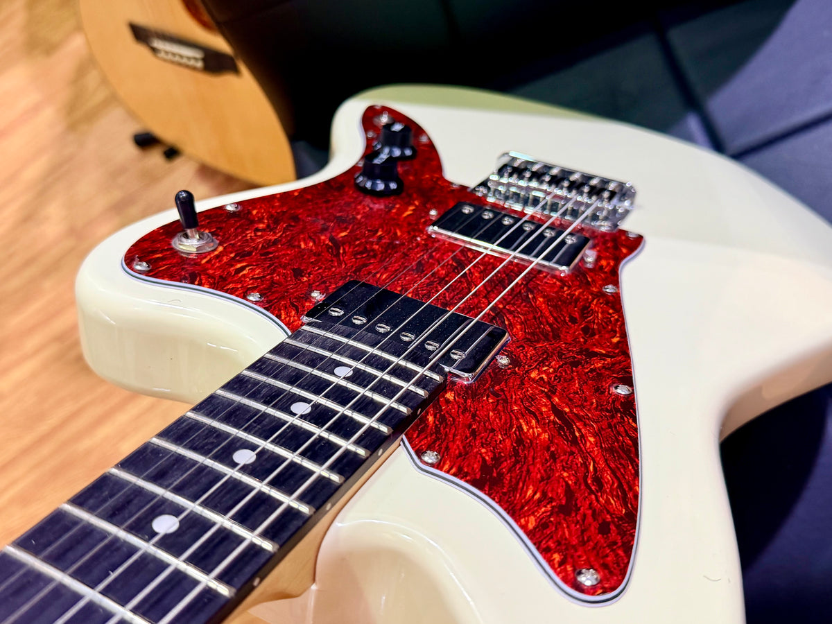 Vintage V50 Coaster Electric Guitar~ Vintage White~ Jazzmaster Style~ B Stock