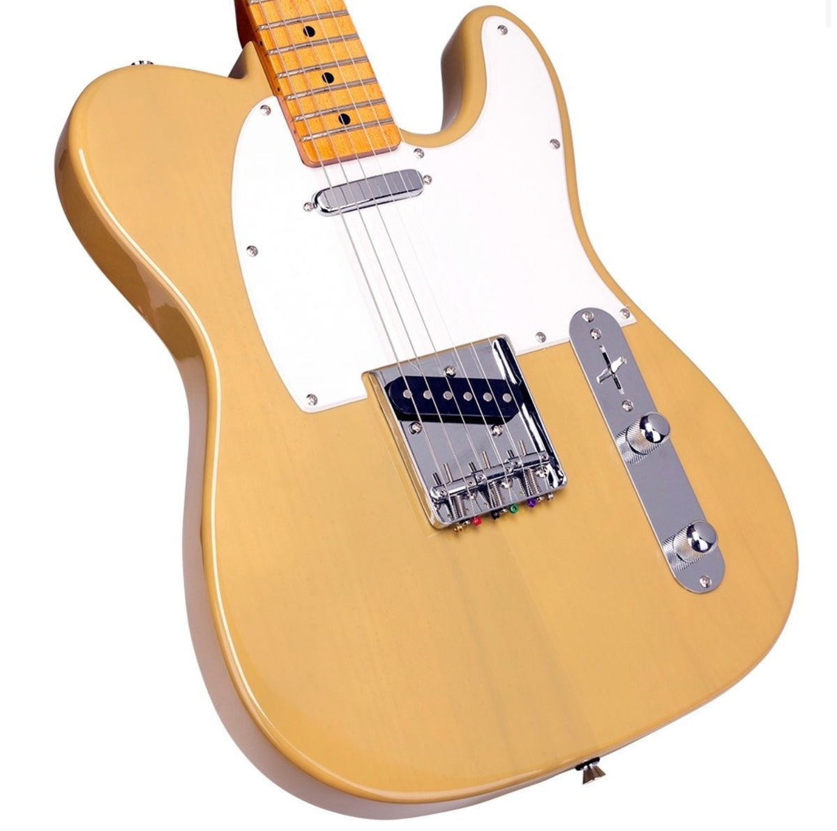 SX STL50+ Butterscotch Blonde Electric Guitar Beginner Bundle~ 10W Amp, Strap