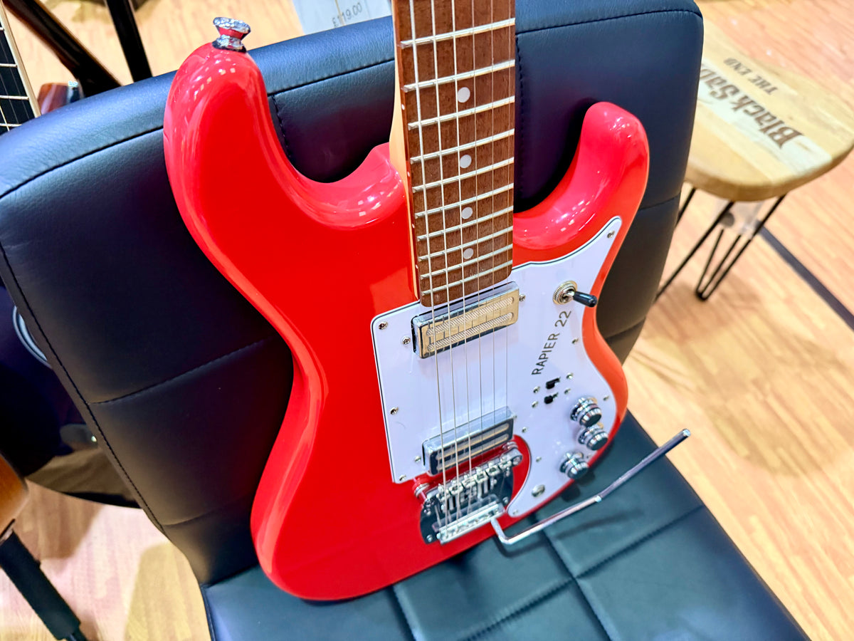 Rapier 22 Fiesta Red Electric Guitar Ex Demo Alan Entwistle Clearance