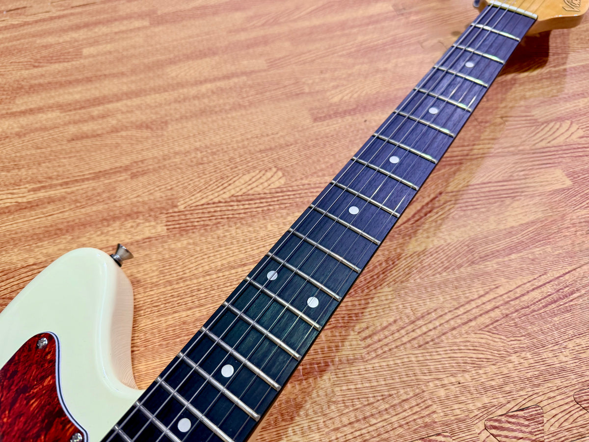 Vintage V50 Coaster Electric Guitar~ Vintage White~ Jazzmaster Style~ B Stock