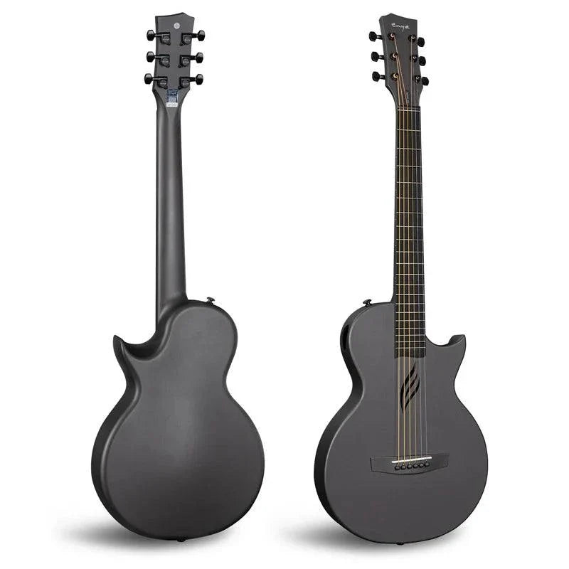 Enya Nova Go Black Carbon Fibre 1/2 Size Travel Acoustic Guitar