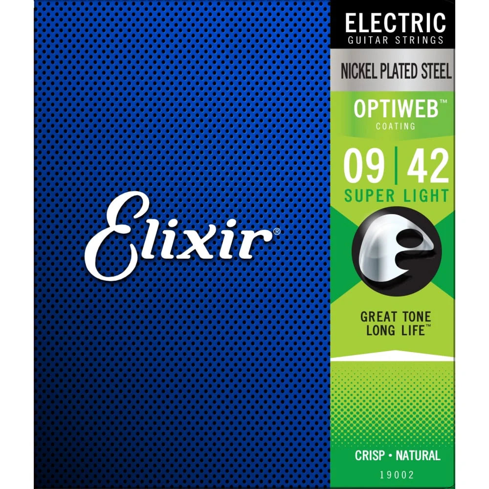 Elixir Optiweb Nickel Wound 9-42 Electric Guitar Strings