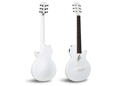 Enya Nova Go White Carbon Fibre 1/2 Size Travel Acoustic Guitar