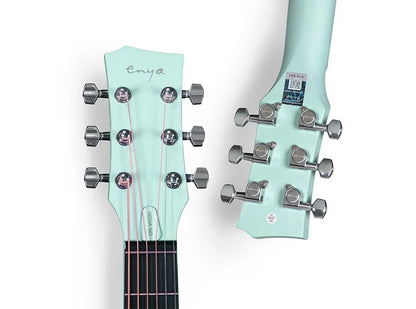 Enya Nova Go Blue Carbon Fibre 1/2 Size Travel Acoustic Guitar