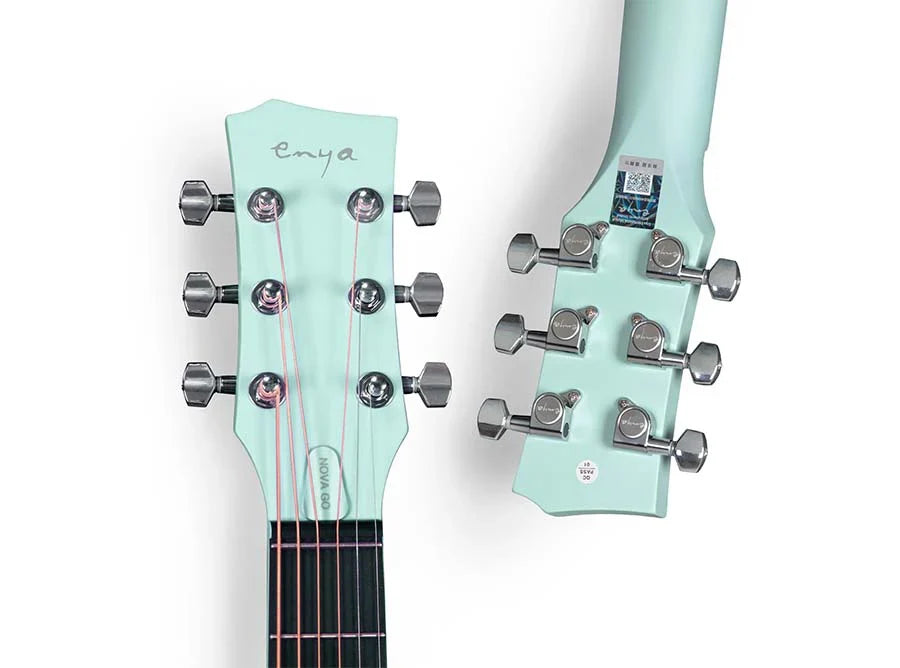 Enya Nova Go Blue Carbon Fibre 1/2 Size Travel Acoustic Guitar
