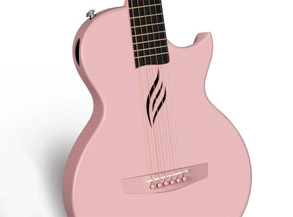 Enya Nova Go Pink Carbon Fibre 1/2 Size Travel Acoustic Guitar