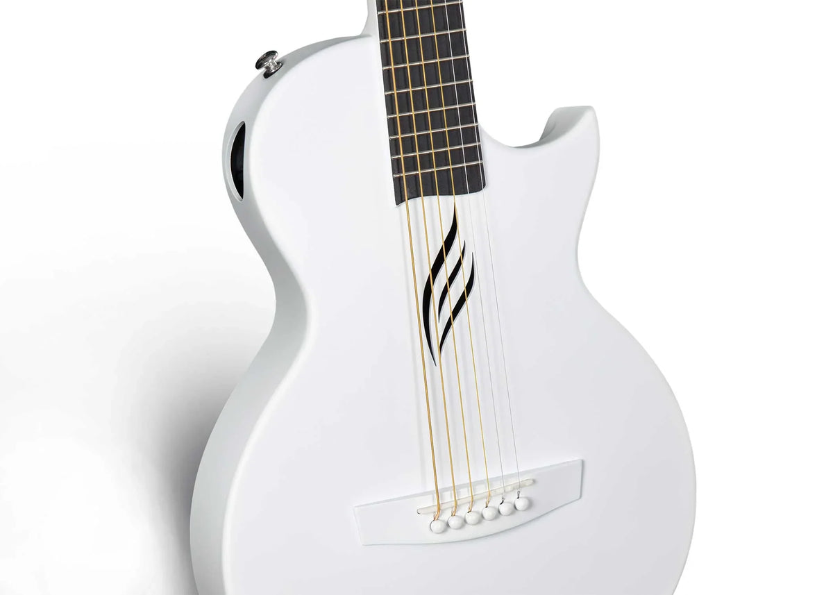 Enya Nova Go White Carbon Fibre 1/2 Size Travel Acoustic Guitar