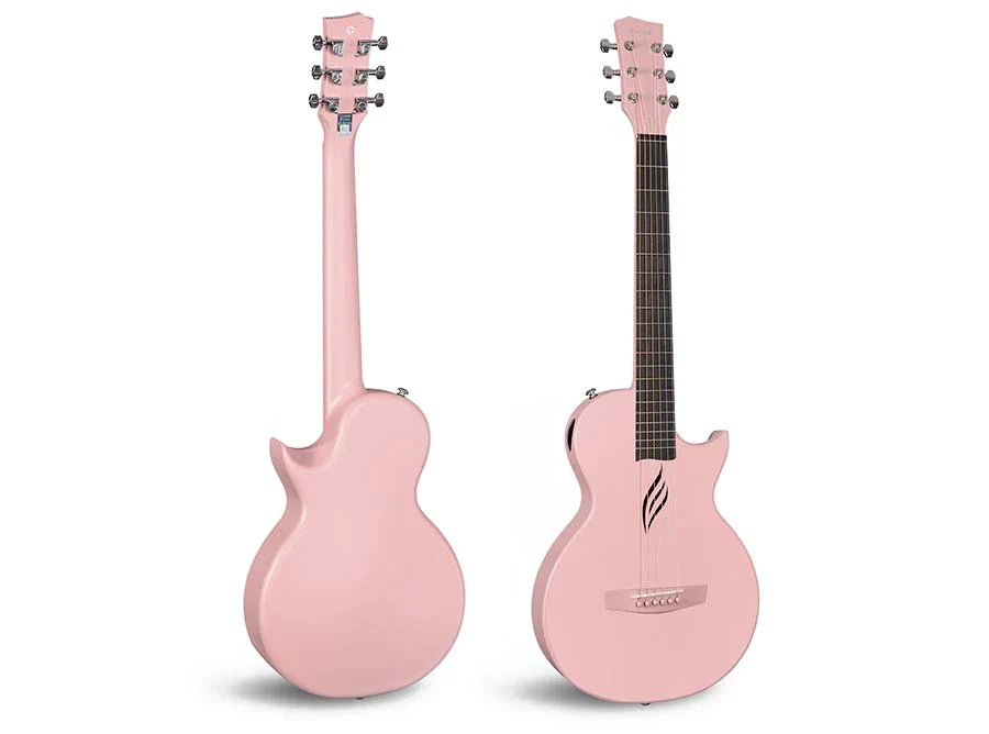 Enya Nova Go Pink Carbon Fibre 1/2 Size Travel Acoustic Guitar