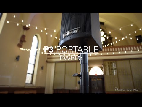 PowerWerks Active PA Column 120W Bluetooth Speaker Busker Band PA Solo Disco DJ