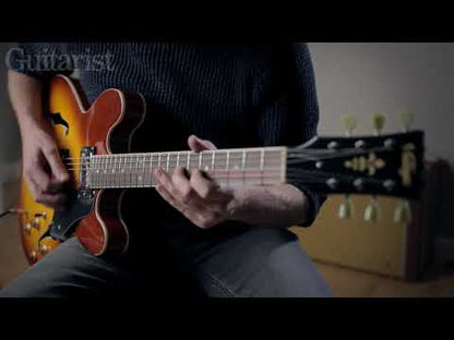 Vintage VSA500 ReIssued Semi Acoustic Guitar ~ Sunburst