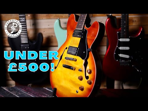 Vintage VSA500 ReIssued Semi Acoustic Guitar ~ Sunburst