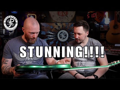 🔥2025 LTD🔥 Vintage VS6 30th Anniversary Model~ Green Metalflake~ Vibrola + Bag