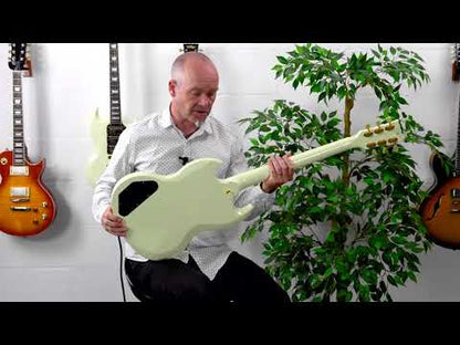 Vintage VS6 ReIssued Electric Guitar ~ Vintage White/Gold Hardware