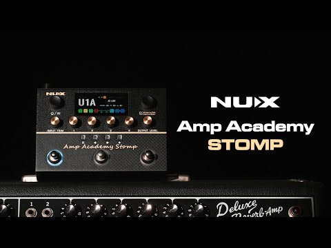 🔥NEW🔥 NUX Amp Academy Stomp Guitar Multi-Effects Amp Modeller Processor Pedal!