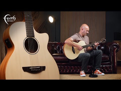 Faith FKV Naked Venus Electro-Acoustic~ All Solid Concert Guitar + GigBag