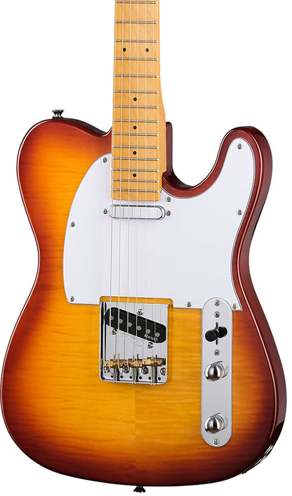 Prodipe TC90 ALDER Flame Top Honey Burst Electric Guitar